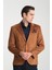 Bernando Erkek Tarçın Süet Yaz-Kış 4 Mevsim Slim Fit Spor Blazer Ceket 1
