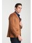 Bernando Erkek Tarçın Süet Yaz-Kış 4 Mevsim Slim Fit Spor Blazer Ceket 3