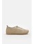 Russa Bej Deri Kadın Sneaker 1