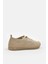 Russa Bej Deri Kadın Sneaker 4