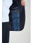 Diegos Erkek Lacivert Ekose Slim Fit Mono Yaka Spor Blazer 4