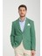 Pasure Erkek Yeşil Esnek Kumaş Slim Fit Dar Kesim Spor Blazer Ceket 1