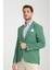 Pasure Erkek Yeşil Esnek Kumaş Slim Fit Dar Kesim Spor Blazer Ceket 3