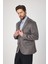 Bernando Erkek Tarçın Süet Yaz-Kış 4 Mevsim Slim Fit Spor Blazer Ceket 4
