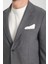 Tadic Erkek Lacivert Desenli Esneyen Kumaş Slim Fit Torba Cepli Yarım Astar 4 Mevsim Blazer Ceket 2