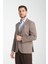 Diegos Erkek Lacivert Ekose Slim Fit Mono Yaka Spor Blazer 3