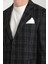 Galileo Erkek Indigo Ekose Mono Yaka Slim Fit Spor Blazer Ceket 2