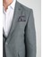 Icardi Erkek Vizon Dokulu Kumaş Mono Yaka Slim Fit Spor Blazer Ceket 2