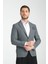 Icardi Erkek Vizon Dokulu Kumaş Mono Yaka Slim Fit Spor Blazer Ceket 3