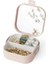 Aynalı Mini Makyaj Takı Kutusu, Çanta İçi Aynalı Mini Makyaj Takı Kutusu Beyaz 2
