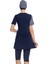 Kısa Kollu Yarı Kapalı Tesettür Mayo 204-02 Lacivert 2