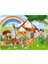 Çocuklar Için Ahşap Bahçe Puzzle Yapboz 16 Parça 21X29CM 1