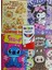 4 Adet Stickerli Boyama Kitabı ve 12 Li Kuru Boya Kalemi (Kuromi/capybara/labubu/stitch) 1