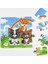 Çocuklar Için Ahşap Kedi Puzzle Yapboz 16 Parça 21X29CM 2