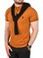 Slim Fit Dar Kesim Pamuklu Pike Kumaş Polo Yaka Tişört Nefes Alan Kıvrılmaz Polo Yaka Tişört 2503020 5