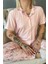 Mercan Florado Exclusive Önden Düğmeli Kısa Kollu Kadın Pijama Takımı 5