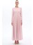 ŞERİT BİYELİ ELBİSE Pembe 1