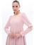 ŞERİT BİYELİ ELBİSE Pembe 2