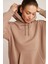 Carly Kadın Içi Polarlı Yumuşacık Kapüşonlu Kanguru Cepli Oversize Fit Pembe Sweatshirt 4