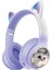 Wireless 5.3 Stereo Kedili Kulak Üstü Bluetooth Kulaklık Mor Blt-45 1