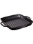Grill Pans Çift Kulplu Döküm Izgara Tava, Siyah 1