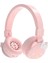 NM18 Kedi Tasarımlı Bluetooth Kulaklık, Kablosuz, Pembe, Mikrofonlu, Sd Kart Girişli 1