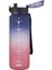 1000ML Büyük Boy Soft Touch Çift Renk Motivasyon Tritan Su Matarası (Lacivert-Kırmızı) 3