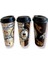 Excodi Cup - 12 Oz Siyah Kapaklı Karton Bardak - 300 ml - 100 Adet Kaliteli Kahve Bardağı, Sızdırmaz, El Yakmaz - Bej (Americano, Latte, Capuccino) 2