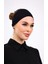 Bandana Siyah Geçme Dikişsiz Tesettür Bone - Spor Saç Bandı 1