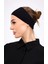 Bandana Siyah Geçme Dikişsiz Tesettür Bone - Spor Saç Bandı 5