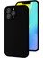 Apple iPhone 13 Pro Max Uyumlu Lansman Kamera Korumalı Içi Kadife Mat Renkli Köşe Korumalı Kılıf Kapak (Siyah) 2