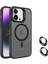 Apple iPhone 16 Kamera Korumalı Standlı Kılıf Şarj Kılıfı ile Uyumlu Açılır Kamera Standlı Apple iPhone 16 Kılıf Lens Korumalı Set Darbeye Karşı Korur Apple iPhone 16 Lens (Siyah (Titanyum)) 1