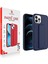 Apple iPhone Mıknatıslı Standlı Darbe Emici Ibola Apple iPhone 12 Pro Kılıf (Lacivert) 1