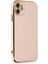 Apple iPhone 12 Için Kılıf Olive Plated Pembe [Apple iPhone 12 ile Uyumlu Kılıf - Pembe] 1