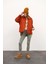 Kiremit Rengi Oversize Kapitone Mont 1