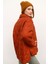 Kiremit Rengi Oversize Kapitone Mont 2