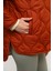 Kiremit Rengi Oversize Kapitone Mont 4