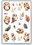 Baykuş Temalı 3 Lü Sticker Seti / Bullet Journal Scrapbook Kolaj Için Uygun 5