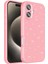 Apple iPhone 16 Plus Kılıf Kamera Korumalı Simli Lüks Sln Koton Kapak - Açık Pembe 1
