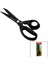 Brezilya Stili Terzi Makası Siyah - Yapışmaz Ergonomik Sap GL-606 91/4 (5057) 1