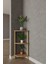 3 Katlı Ahşap Köşe Raf – 29X29X74 cm – Dekoratif Açık Raf Ünitesi 2