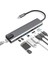 Macbook Pro Air USB Type-C Hub Dönüştürücü Çevirici Çoklayıcı USB Hdmı Micro Sd 8 Girişli RJ8I1NEW 1