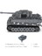 Tank Kelepçeleme Blokları Modeli, 2. Dünya Savaşı Kaplan Tankı, Uzaktan Kumandalı, 800 Parça 3