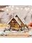 Christmas Ski House Işıklı Yapı Blokları Seti, 2187 Parça, Kar Evinde Kayak ve Noel Partisi Sahnesi 5