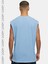 Erkek Pamuklu Antrenman Sporcu Atleti Oversize Kolsuz T-Shirt 2