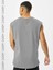 Erkek Pamuklu Antrenman Sporcu Atleti Oversize Kolsuz T-Shirt 3