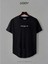 Brooklyn Jc Baskılı Siyah Beyaz Oval Kesim Tshirt 2'li 3
