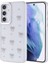 Samsung Galaxy A55 Kılıf Kabartmalı Desenli Simli Şeffaf A+ Kalite Kapak 1