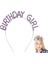 Mor Renk Kristal Taşlı Parlak Birthday Girl Yazılı Taç 5