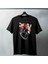 Kalp Çiçek Baskılı Özel Tasarım Oversize Tshirt 1